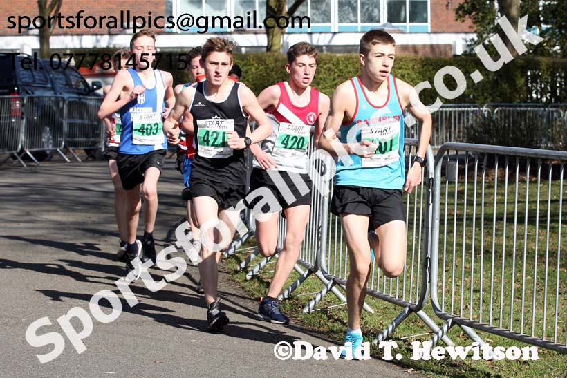 Boys under-15s Northern Athletics 5k Champs., Birkenhead Park. Photo: David T. Hewitson/Sports for All Pics